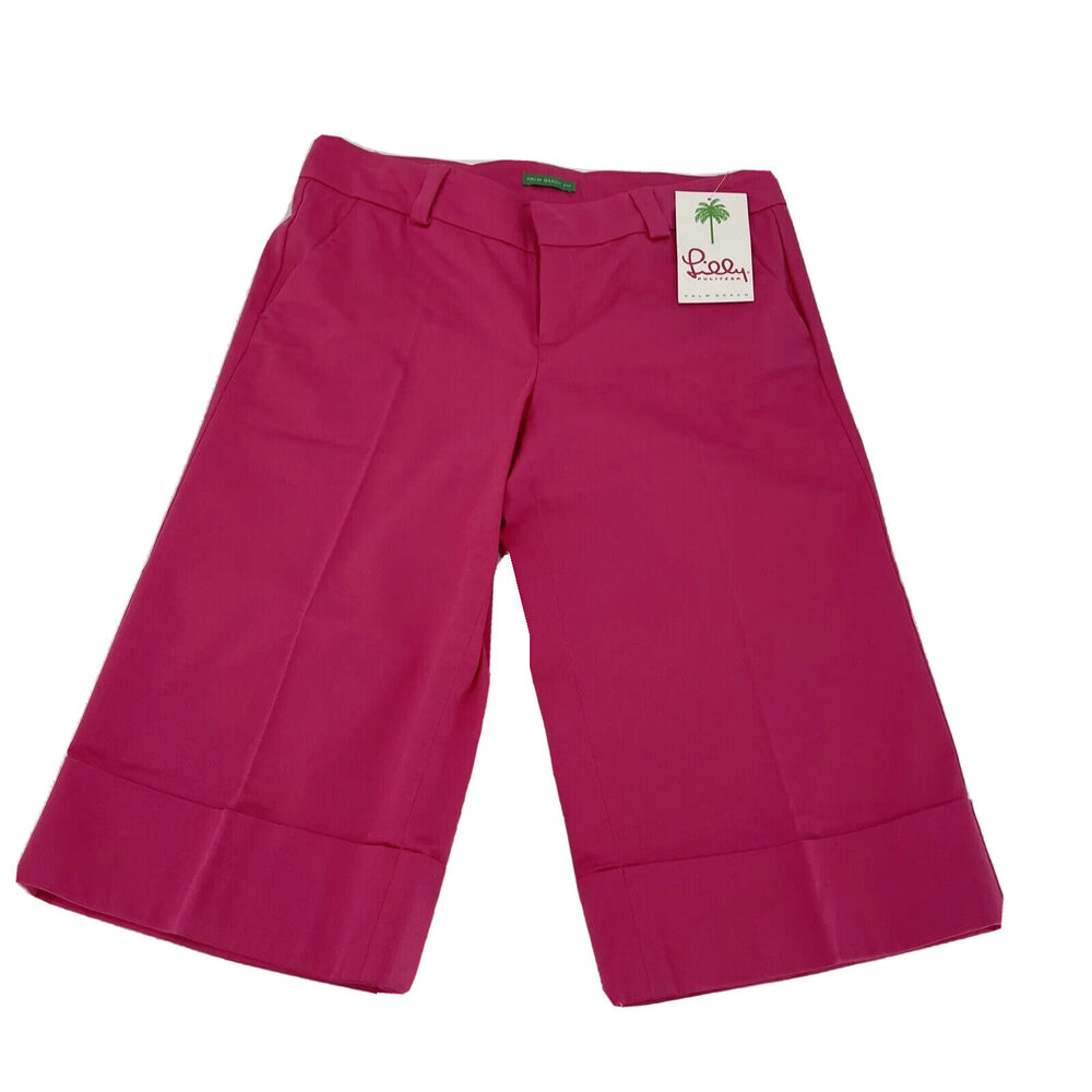 Lilly Pulitzer Courtney Stretch Bermuda Shorts Womens 2‎ Parade Pink